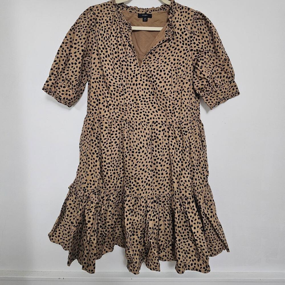 J.Crew black tan spotted